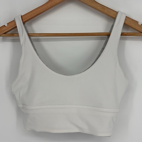 Lululemon Align Reversible Bra *Light Support A/B Cups Gray & White Size 8 - Picture 4 of 7
